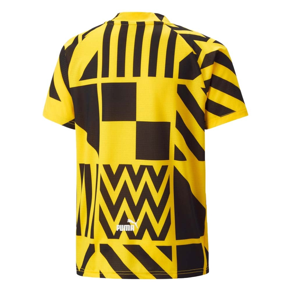 2022-2023 Borussia Dortmund Pre-Match Shirt (Black-Yellow) - Kids_1