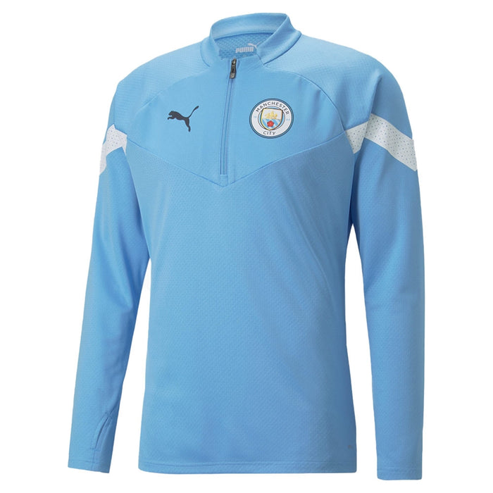 2022-2023 Man City Half Zip Training Top (Blue)