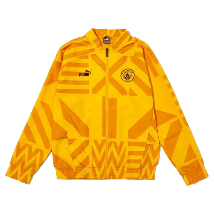 2022-2023 Man City Pre-Match Jacket (Yellow) - Kids