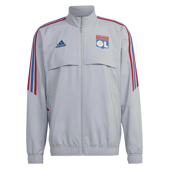 2022-2023 Olympique Lyon Presentation Jacket (Halo Silver)