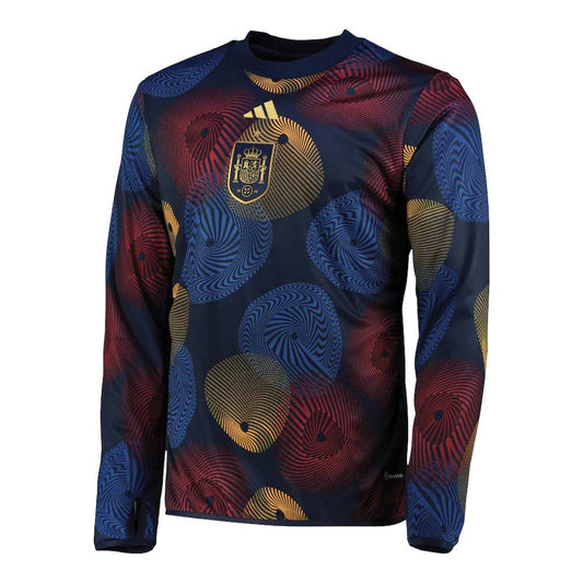 2022-2023 Spain Pre-Match Warmtop (Navy)_0