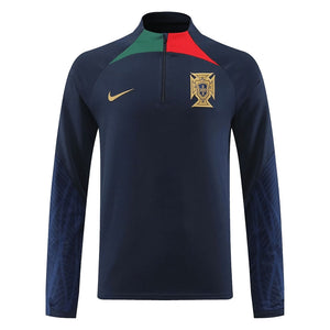 2022-2023 Portugal Strike Dri-Fit Drill Top (Obsidian)_0