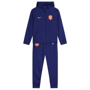 2022-2023 Netherlands Strike Dri-FIT Hooded Tracksuit (Blue)_0