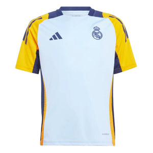 2024-2025 Real Madrid Training Shirt (Glow Blue) - Kids (Zidane 5)_3