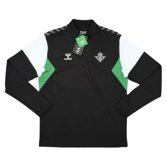 2023-2024 Real Betis 1/4 Zip Training Top (Black)_0