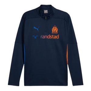 2024-2025 Marseille Training 1/4 Zip Top (Navy)_0