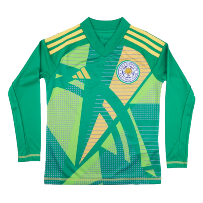 2024-2025 Leicester City Home Goalkeeper Shirt (Green) - Kids