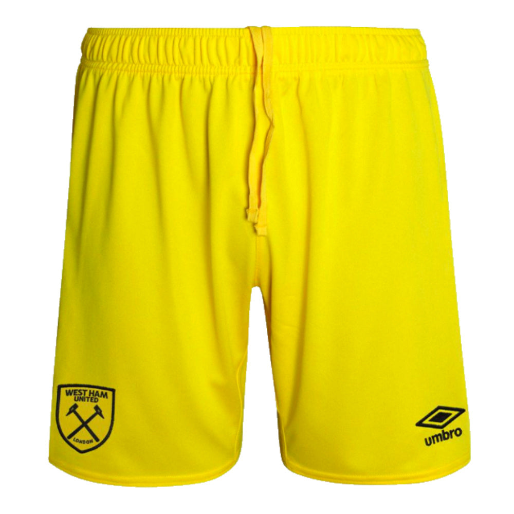 2024-2025 West Ham Goalkeeper Shorts (Yellow) - Kids_0