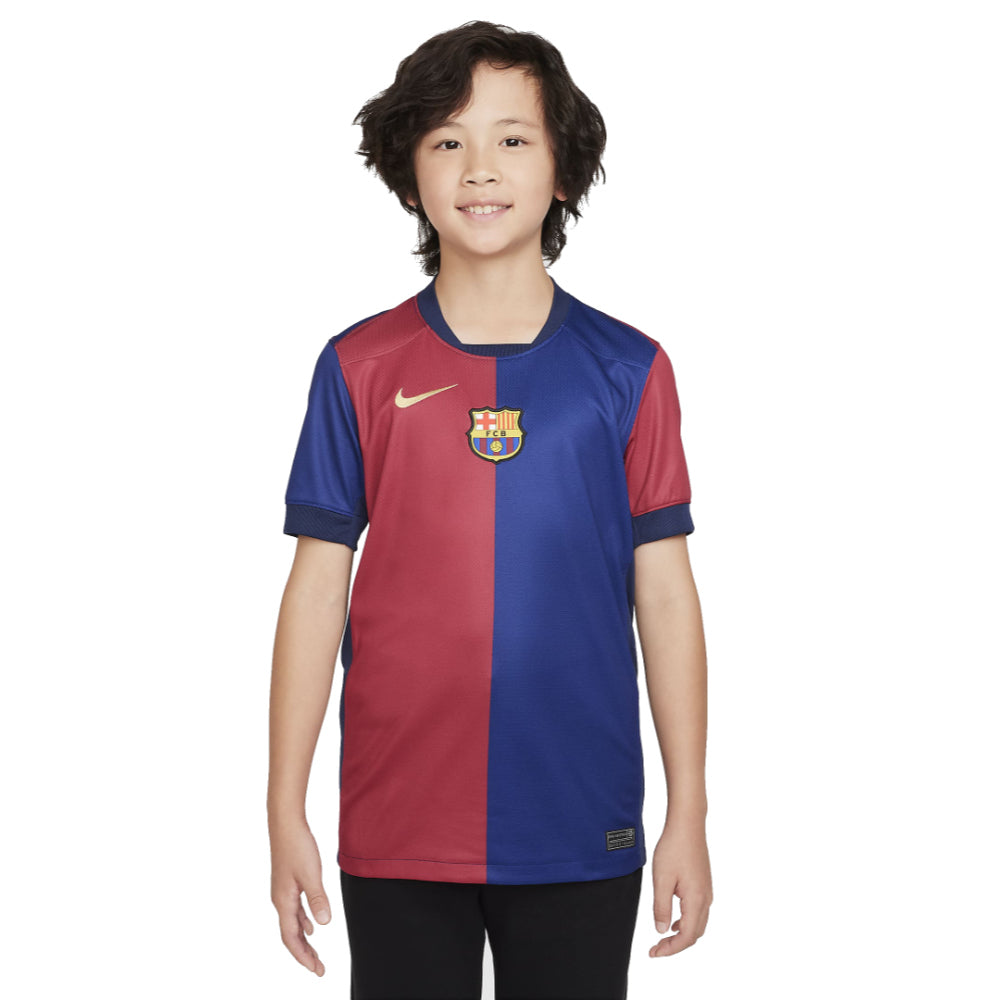 2024-2025 Barcelona Home Shirt (Sponsorless) - Kids_0