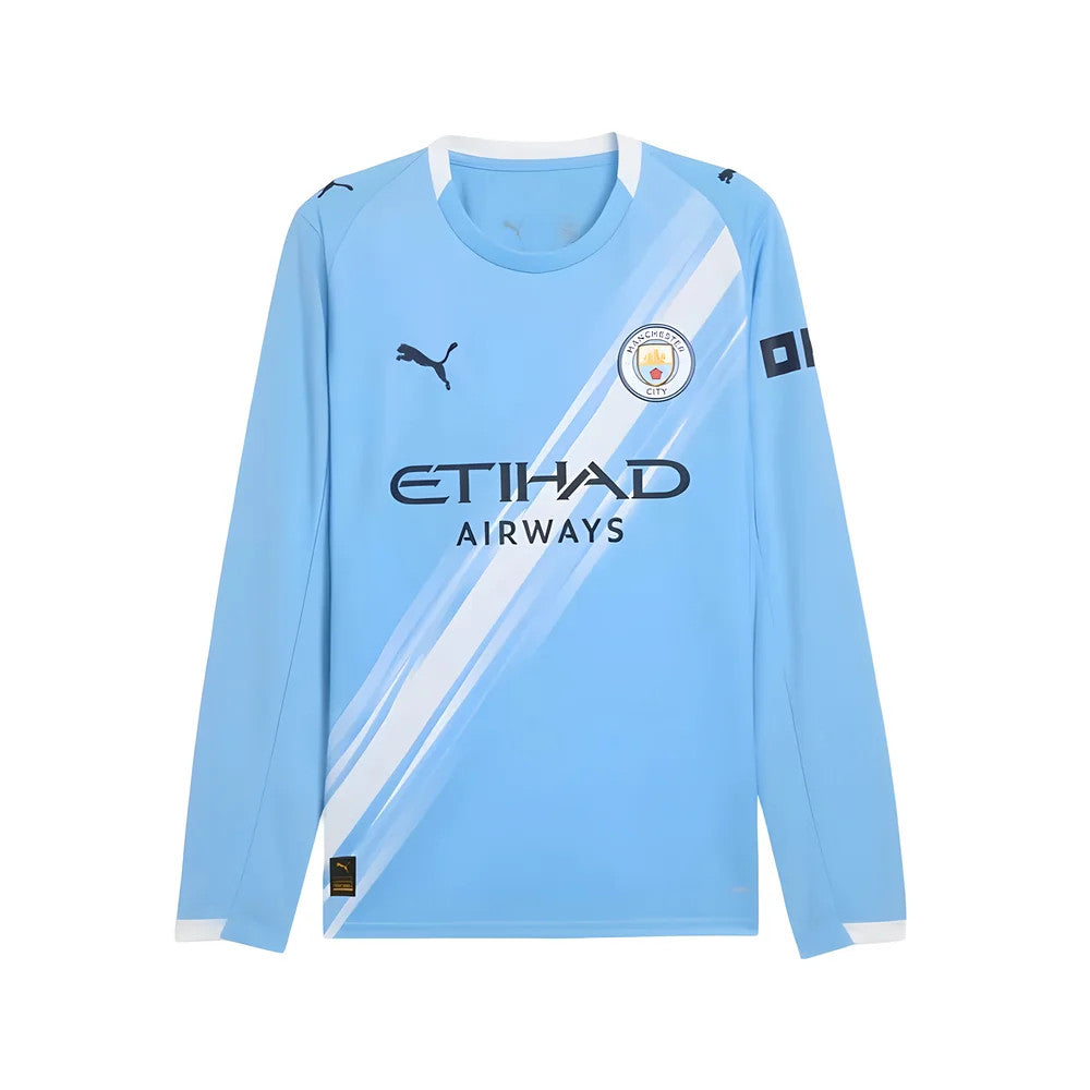 2025-2026 Man City Long Sleeve Home Shirt_0