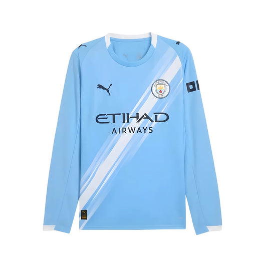 2025-2026 Man City Long Sleeve Home Shirt_0
