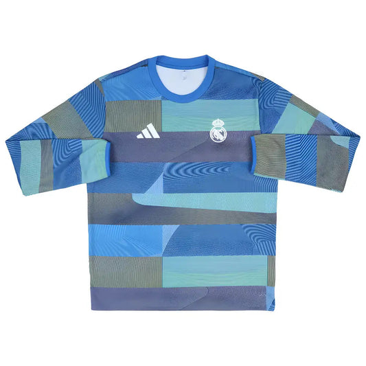 2025-2026 Real Madrid Pre Match Warm Top (Blue)_0