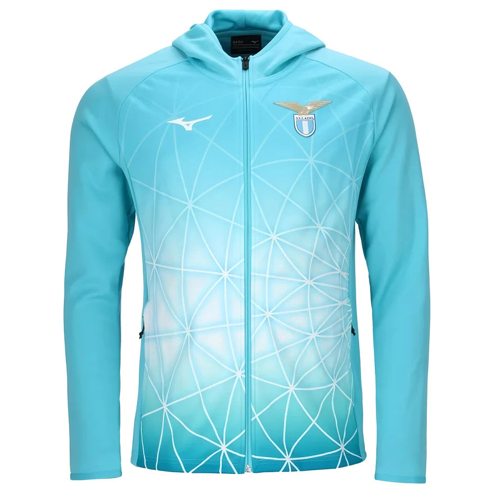 2025-2026 Lazio Hooded Walk Out Jacket (Azure Blue)_0