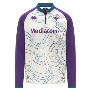 2025-2026 Fiorentina Pre Match Sweat Top (White-Violet)_0