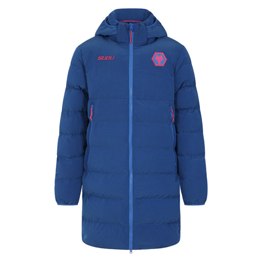 2025-2026 Wolves Training Long Bench Jacket (Lapis Blue)_0