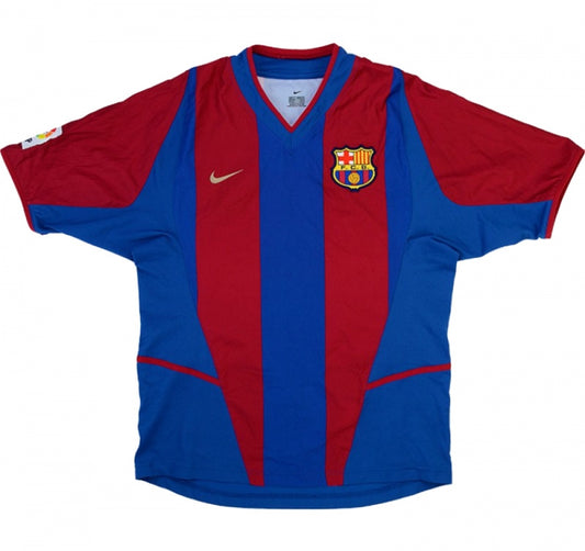 Barcelona 2002-03 Home Shirt ((Very Good) XXL)_0