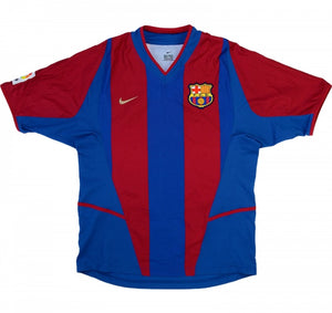 Barcelona 2002-03 Home Shirt ((Very Good) XXL)_0