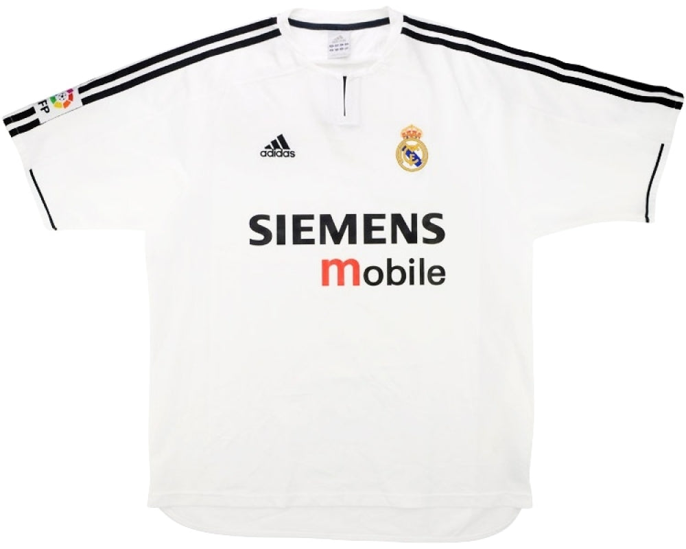 Real Madrid 2003-04 Home Shirt ((Good) M)_0