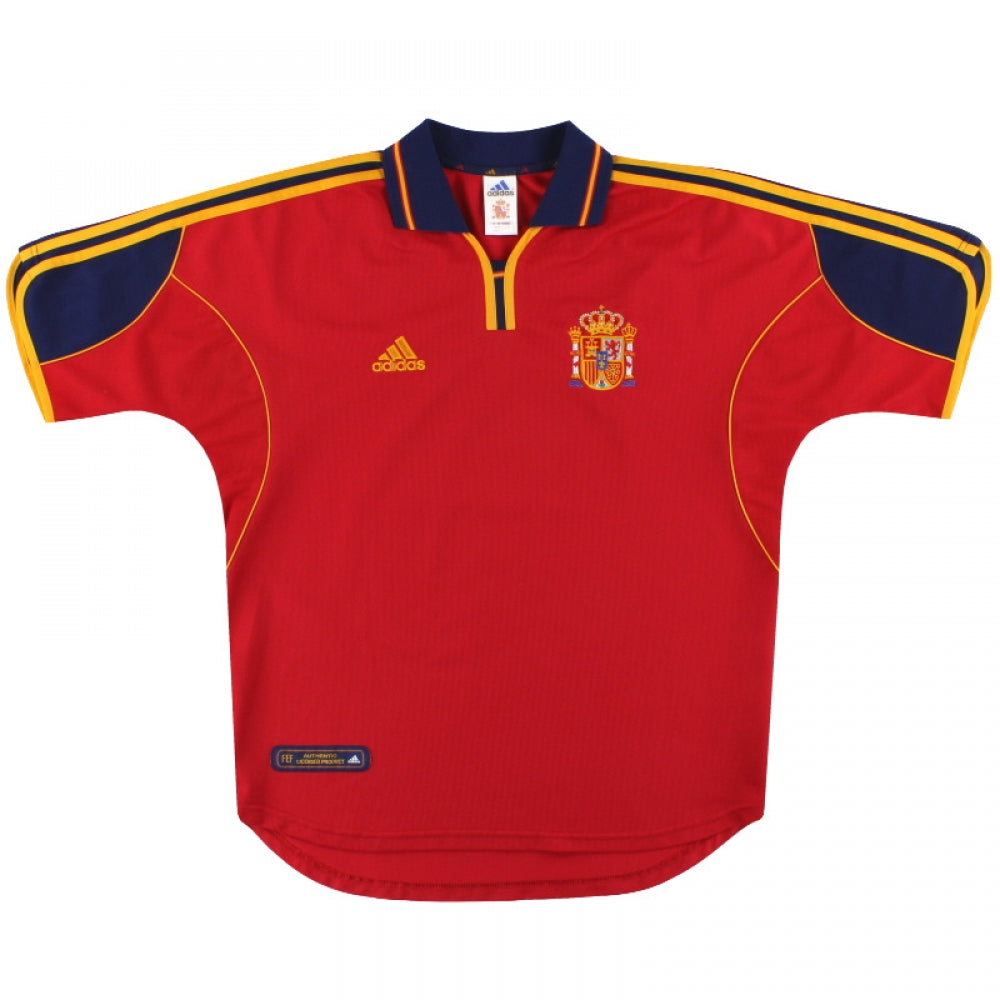 Spain 1999-02 Home Shirt ((Excellent) M)_0