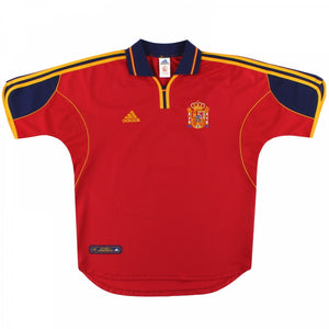 Spain 1999-02 Home Shirt (2XL) (Very Good)_0