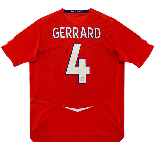 England 2008 Away Shirt (Gerrard #4) ((Excellent) S)_0
