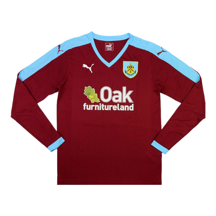 Burnley 2015-16 Long Sleeve Home Shirt ((Excellent) S)