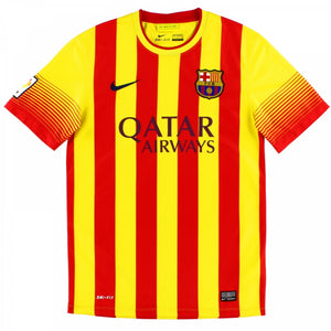 Barcelona 2013-14 Away Shirt ((Good) L)_0