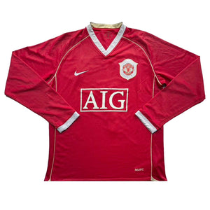 Manchester United 2006-07 Long Sleeve Home Shirt (Ronaldo #7) ((Very Good) XL)_1