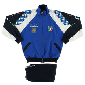 Italy 1990 Diadora Tracksuit Top and Bottoms ((Very Good) M)_0