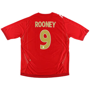 England 2006-08 Away Shirt (Rooney #9) (M) (Good)_0