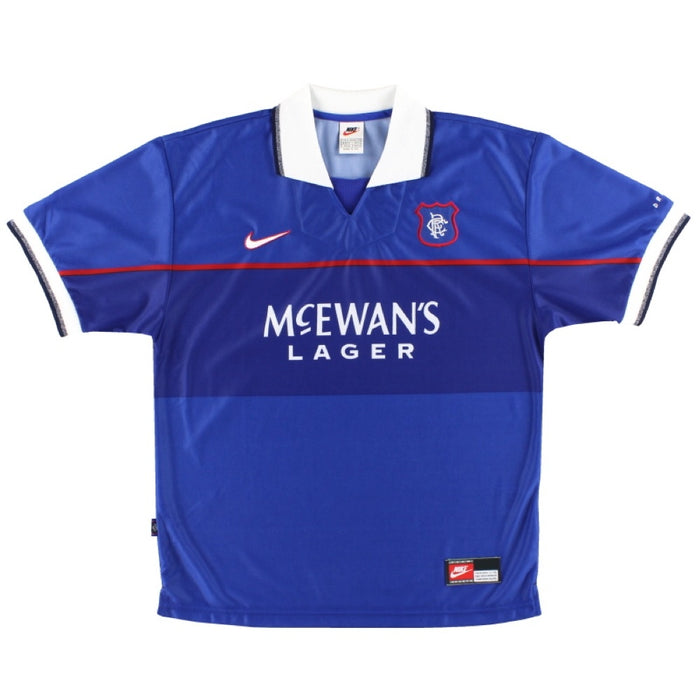 Rangers 1997-99 Home Shirt (L) (Very Good)