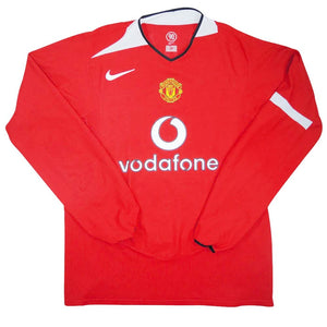 Manchester United 2004-06 Home L/S Shirt (XL) (Very Good)_0