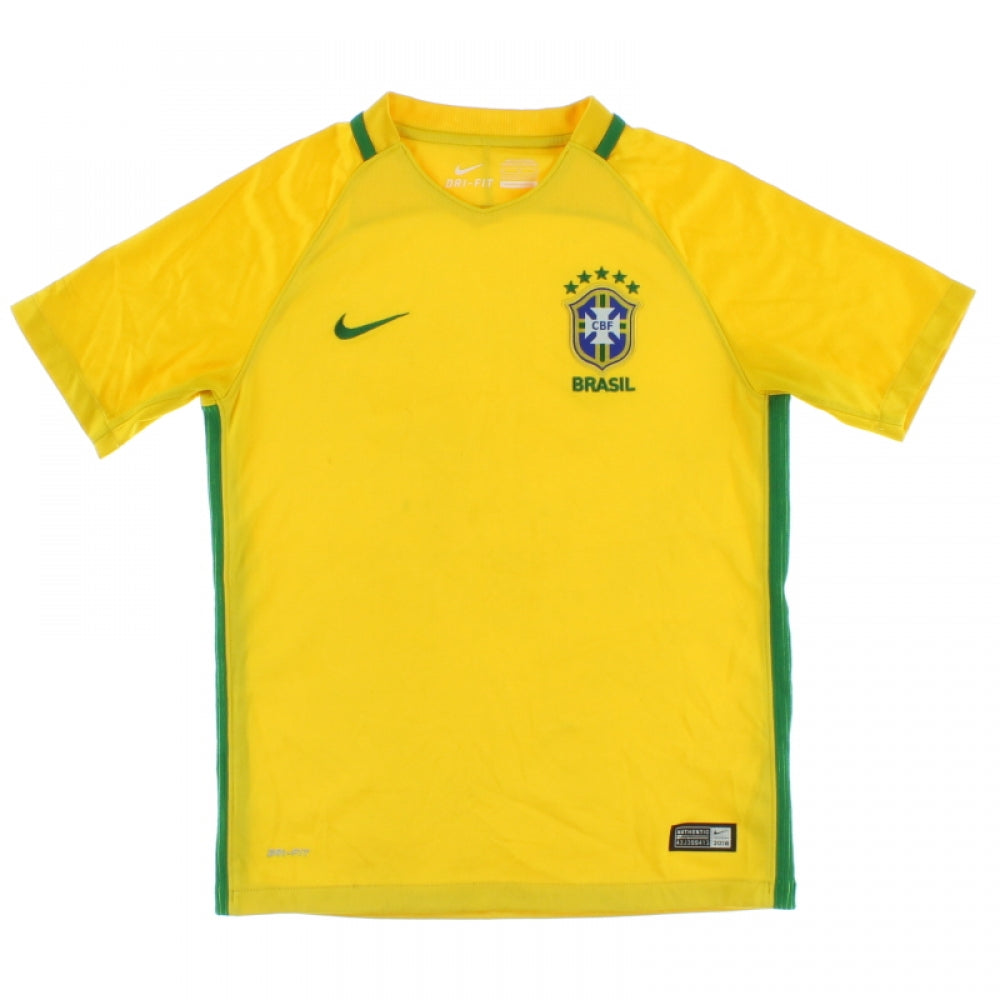 Brazil 2016-17 Home Shirt (XL) Neymar Jr #10 (Very Good)_1