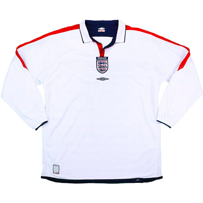 England 2003-05 Long Sleeve Home Shirt (L) (Very Good)