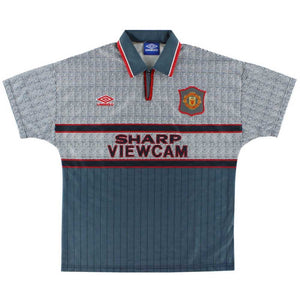 Manchester United 1995-1996 Away Shirt (L) (Excellent) (Charlton 10)_2