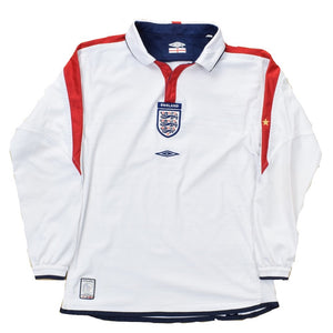 England 2003-05 Long Sleeved Home Shirt (L) (Excellent)_0