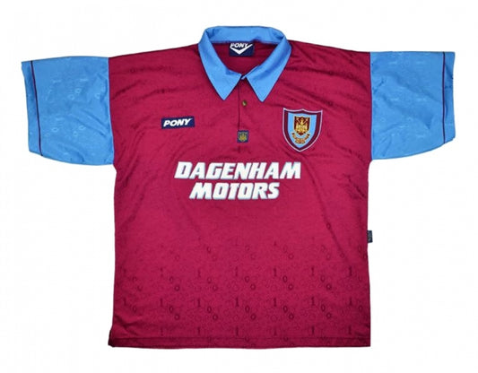 West Ham 1995-96 Home Shirt (XL) (Excellent)_0