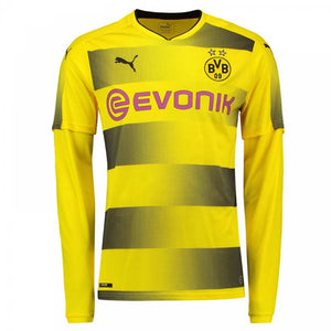 Borussia Dortmund 2017-18 Long Sleeve Home Shirt (S) (Excellent)_0