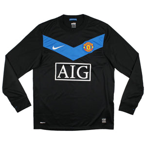 Manchester United 2009-10 Long Sleeve Away Shirt (S) (Excellent)_0