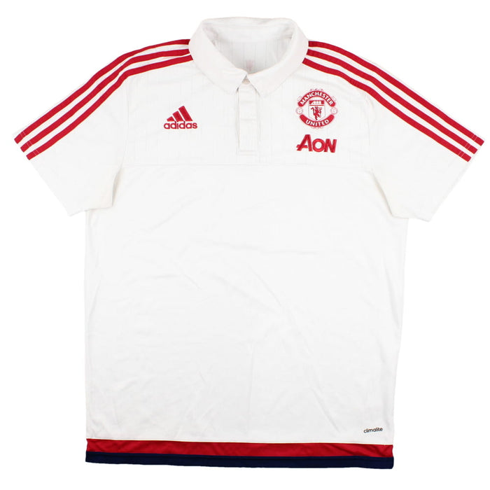 Manchester United 2015-16 Adidas Polo Shirt (L) (Excellent)