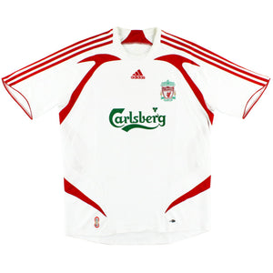 Liverpool 2007-08 Away Shirt (XL) Finnan #3 (Very Good)_1