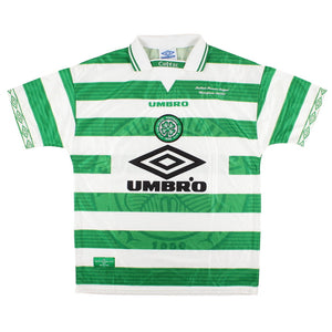 Celtic 1997-99 Home Shirt (League Winners Embroidery) (M) (Excellent)_0