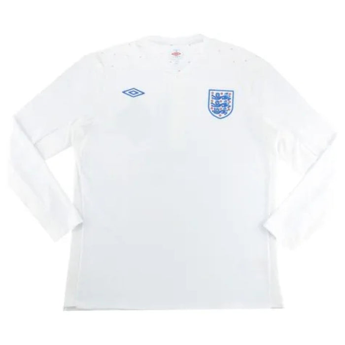 England 2010-12 Long Sleeve Home Shirt (L) (Very Good)