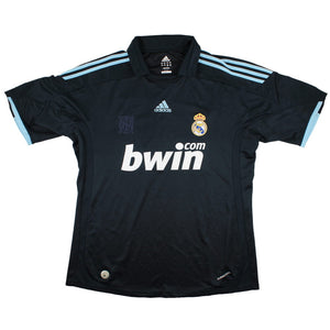 Real Madrid 2009-10 Away Shirt (L) Sergio Ramos #4 (Good)_1