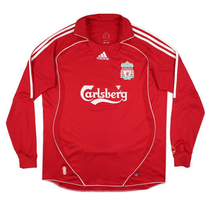 Liverpool 2006-08 Home Long Sleeve Shirt (L) (Excellent)_1