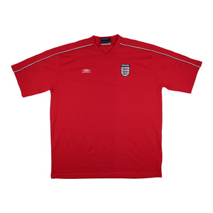 England 2000s Umbro Training Shirt (XXL) (Very Good) (Beckham 7)_3