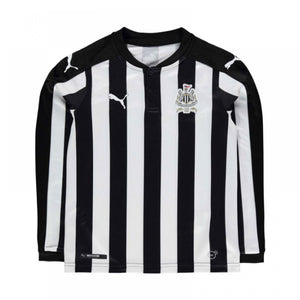 Newcastle United 2017-18 Long Sleeve Home Shirt (Sponserless) (L) (Mitrovic 45) (Very Good)_2