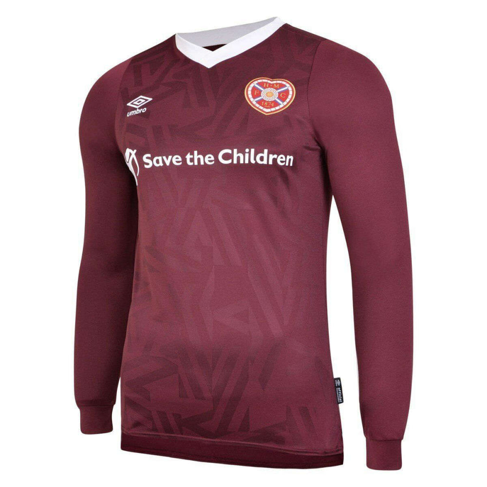 Hearts 2019-20 Long Sleeve Home Shirt (YL) (Neilson 2) (BNWT)_2