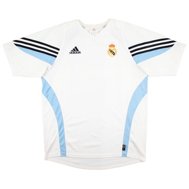 Real Madrid 2003-04 Adidas Training Shirt (L) (RAUL 7) (Excellent)_2