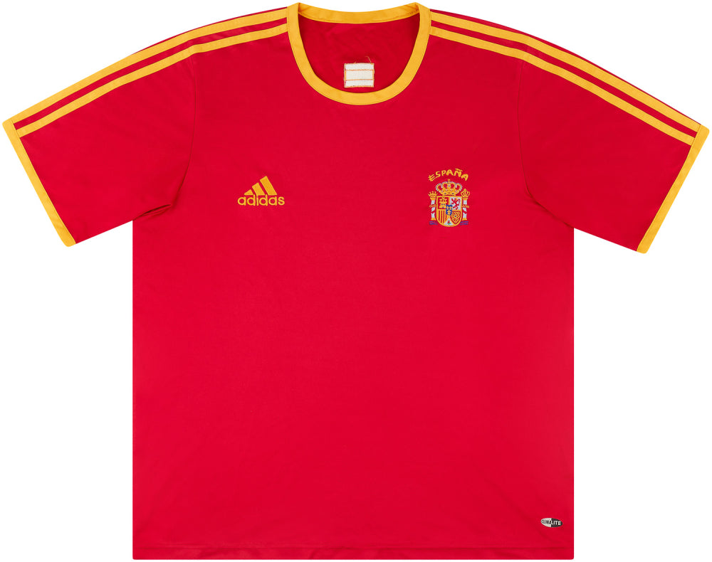 Spain 2006-07 Basic Home Shirt (L) (Very Good) (Juanito 20)_2